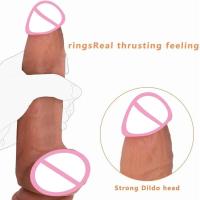 Empaque privado Juguete adulto de silicona realista de 7 pulgadas con doble penetración anal-vaginal para la estimulación personal y la salud sensual - details 1