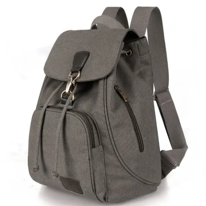 Mochila de gran capacidad para mujer, bolso de viaje al aire libre, mochila escolar Retro de moda para estudiantes unive - 1