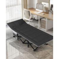 Cama plegable de camping, cama para invitados hasta 200 kg, con bolsillo lateral, tumbona portátil para exterior, jardín, viajes e interior - details 4