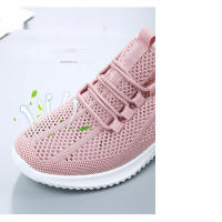 Zapatillas de running ligeras de malla con suela blanda para mujer, zapatillas deportivas informales huecas y transpirables - details 1