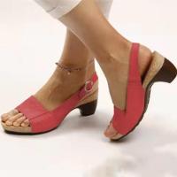 Sandalias de tacón alto para mujer, zapatos de verano - details 1