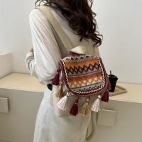 Mochila de estilo étnico con borlas, bolso escolar pequeño de lona, ​​bolso de hombro con borlas, bolso escolar bordado de estilo coreano de gran capacidad - details 2