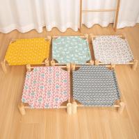 Cama extraíble y transpirable para mascotas, hamaca portátil con marco de madera, sofá de lona para cachorros y gatos, Verano - details 10