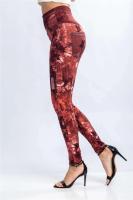 Body de mezclilla estampado para mujer, leggings elásticos, cintura alta, levantamiento de cadera, pantalones Kasur, entrenamiento, correr, gimnasio - details 25