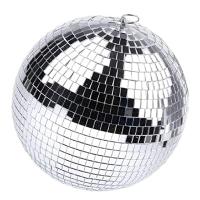 Bola de discoteca de espejo con anillo colgante para fiesta con efecto de luz, decoración del hogar, escenario de Club, 8 pulgadas - details 0