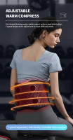 Cinturón de masaje vibratorio eléctrico, cinturón de masaje con calefacción Lumbar inflable, entrenador de cintura gris, moldeador, cuidado Personal de la salud - details 9