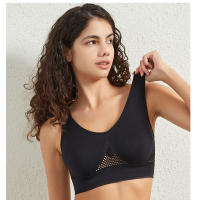 Sujetador deportivo de color sólido para mujer, top de fitness, gimnasio, yoga, entrenamiento atlético, suave, acolchado - details 24