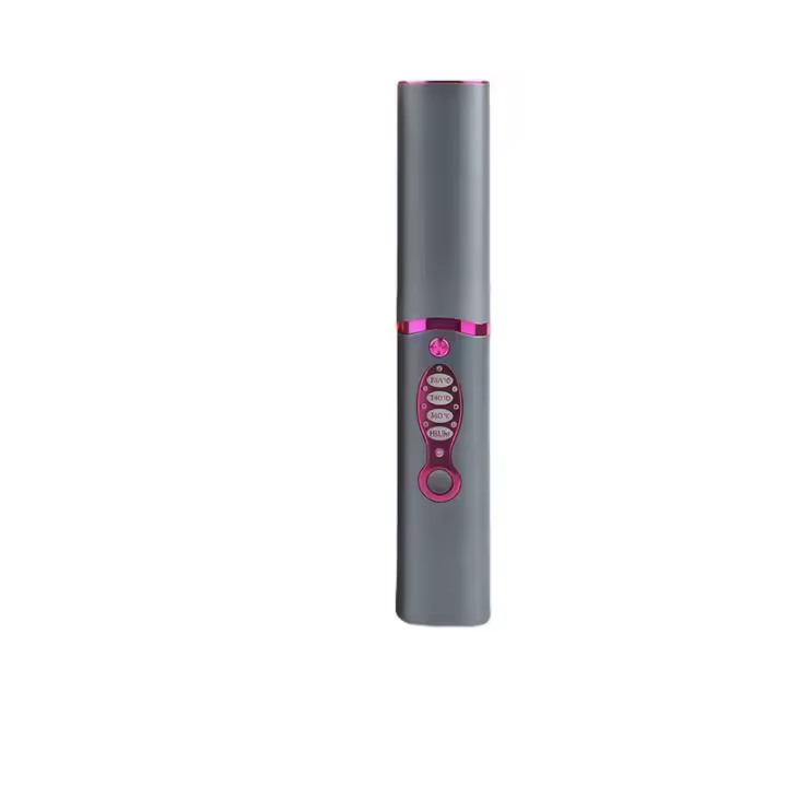 Peine de pelo liso con carga USB portátil inalámbrico, palo rizador recto, iones negativos de doble propósito, no daña el cabello - 1