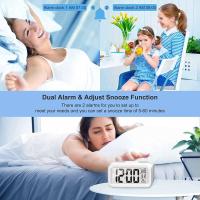 Reloj De Alarma Digital LED Con Luz De Fondo Multifuncional Para Escritorio Incluye Calendario Y Mostrador De La Fecha Y La Hora - details 1