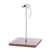 PAWZ Road Camita para gatos con dos grandes condominios, almohadilla rascadora, rascadora para gato desmontable, casa de madera para gatos con tapetes mullidos, muebles para gatos y juguetes para gatos - details 17