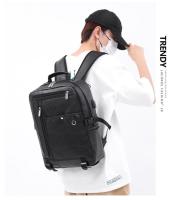 Bolso para hombres bolso Pu mochila de gran capacidad viaje de ocio bolso de computadora de embarque para hombres - details 12