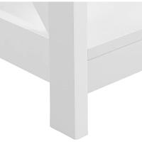 Mueble Auxiliar Vintage de Consola Estrecha Cajón Gran para Sala, Entrada, Pasillo Blanco - details 8
