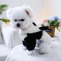 Ropa para mascotas, chaqueta gruesa con gorro de panda blanco y negro para perros pequeños y medianos, otoño e invierno, 1 ud. - details 2
