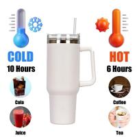 Taza de Viaje de 1182 ml 40oz con asa y Pajita, Termo para café frío y Caliente, Capacidad - details 10