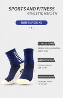 Calcetines de fútbol antideslizantes para hombre, medias antideslizantes para fútbol, baloncesto, tenis, deporte al aire libre, agarre para ciclismo, 3 pares - details 5
