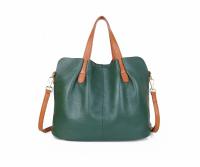 Bolso de piel auténtica para mujer, bandolera de hombro de diseñador de lujo, Color sólido, a la moda - details 5