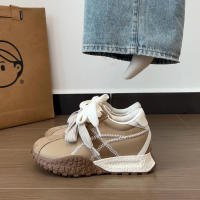 Aumento de altura 7 cm estilo ballet suela gruesa aumento de altura interior zapatos Forrest Gump zapatos pequeños 2025 principios de primavera nuevos zapatos deportivos casuales - details 8