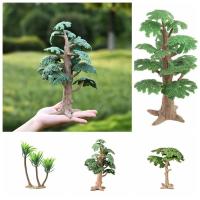 Plantas ecológicas de plástico, ciprés de simulación, Mini árbol de coco, pino vívido, paisaje, modelo de árbol para el hogar - details 5