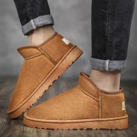 Botas de nieve para hombre, zapatos de algodón para exteriores, zapatilla de algodón con aislamiento de felpa, zapatos de ocio para parejas, botas de felpa para mujer, zapato masculino - details 20