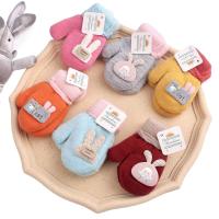 Guantes de punto para niños y niñas, manoplas cálidas, dibujos animados, conejo, lindo - details 5
