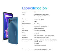 Blackview Oscal C60 Smartphone de 6.528 Pulgadas con Android 11.0 4GB RAM, 32GB Almacenamiento, Batería de 4780mAh, Cámaras de 13MP y 5MP 3 Tarjetas para Almacenar - details 13