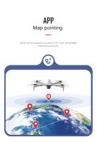Dron 4DRC F10 con GPS, 4K, cámara Dual HD, gran angular, 5G, WIFI, Fpv, Quadcopter, Motor sin escobillas, UAV aéreo plegable para evitar obstáculos - details 14