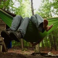 Single Person Outdoor Camping Hammock With Nylon Color Matching Hammock High Strength Parachute Fabric Portable Hanging Bed - details 2