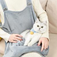 Delantal de transporte para mascotas, bolsa de pecho colgante de felpa para viajes al aire libre, perros y gatos pequeños, bolsillo para dormir, Invierno - details 4