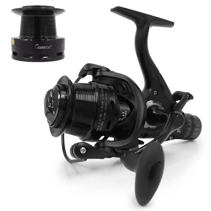 Carrete giratorio COONOR carrete de pesca JY4000-6000 relación de velocidad 9 + 1BB con sistema de freno doble carretes dobles mango intercambiable - 1
