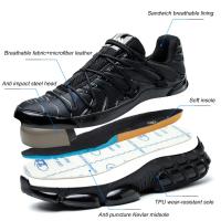 Zapatos de Punta de Acero Ligeros, Antideslizantes, a Prueba de Agujeros, Comodidad para el Trabajo - details 6