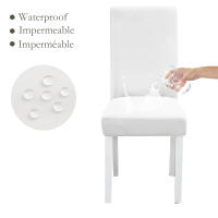 DUDUME Funda de tela impermeable para silla, cubierta elástica de LICRA suave para asiento de oficina, cocina, comedor y boda - details 12