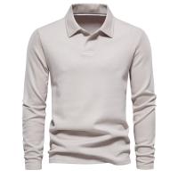 polos hombre manga larga ropa hombre día del padre Nuevo bordado Polo de manga larga para hombres Cuello vuelto Hombres Casual Negocios sociales Polos Camisa de golf de lujo Hombre - details 4