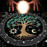 Decoración de brujería y astrología del Tarot del Árbol de la vida, papel tapiz de altar de adivinación de arte mágico de cartas de oráculo, 1 pieza - details 9