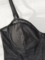 Traje de Moldura de Cuerpo con Cuello en V Profundo Corset Top de Sujetador de Cintura Ajustable - details 11