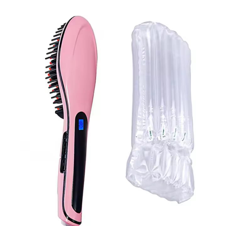 Alisador de pelo eléctrico profesional, cepillo portátil de mano, pantalla de cristal líquido, alisador de pelo, peine saludable - 1