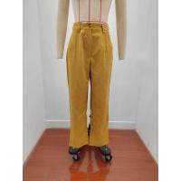 Pantalones holgados de pana de pierna recta para mujer, pantalón liso, Original, cómodo, elástico, coreano, Otoño e Invierno - details 4