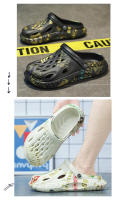 Sandalias de playa huecas antideslizantes con punta cerrada de EVA informal para hombre, dedos de los pies para el hogar - details 8
