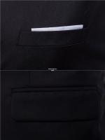 2019 nuevos hombres Slim Fit otoño chaleco de un solo pecho estilo coreano ropa Casual bolsillo falso para una silueta más delgada - details 20