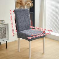 Funda de silla Jacquard para comedor, banquete de boda, Protector elástico para silla, 1 pieza, funda para silla, lavable, fácil cuidado - details 5