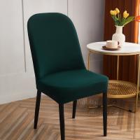 Fundas de felpa para sillas de comedor con respaldo curvo, fundas elásticas para sillas modernas, Protector de sillas para el hogar y la cocina - details 0
