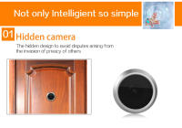 Mirilla inteligente electrónica puerta remoto monitor Timbre con camara exterior - details 11