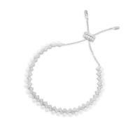ΑΡМ Monaco Brazalete premium ajustable hacia arriba y hacia abajo Pulsera de oro rosa con perlas de plata de ley - details 1