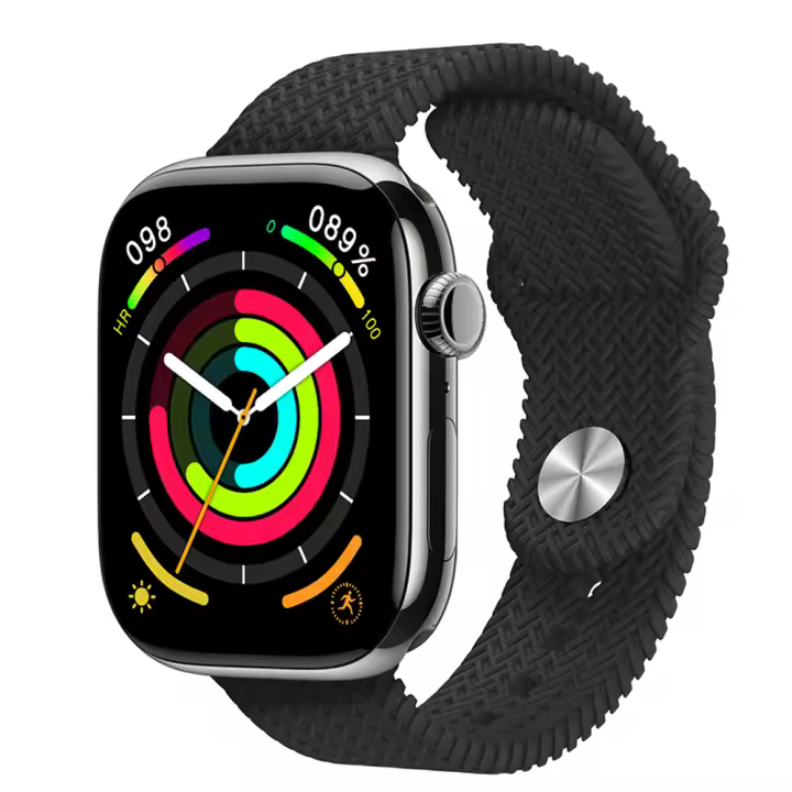 2025 nuevo reloj inteligente HK10 Pro Max 1GB memoria Chat GPT brújula Ai asistente de voz Bluetooth llamada detección de ritmo cardíaco linterna AMOLED serie 10 Compatible con Android IOS Smartwatch - 1