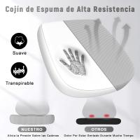 Silla de Oficina Ergonómica Ajustable Respirable, Ajustable, Giratoria de 360°, Reposabrazos Abatibles de 90°, Soporte Lumbar - details 41