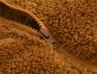 Abrigo con capucha de lana para niños, abrigo con cremallera de color sólido, ropa de invierno para niños - details 1