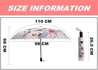 Sombrilla para mujer, protección UV, paraguas plegable para mujer, sombrillas pequeñas y ligeras 210T 8 huesos - details 4