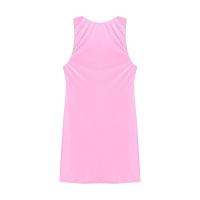 Mini calcetines sin mangas de color sólido con aceite brillante para mujer, vestido corto cansado, vestido elástico con cuello en U para fiesta - details 20