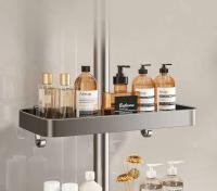 Soporte para cabezal de ducha de baño, montado en la pared, no requiere perforación, organizador de champú, soporte de iluminación de diseño integrado - details 0