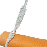 Correa de transporte para esterilla de Yoga, correa de hombro ajustable hecha a mano de macramé de ganchillo bohemio para Yoga, Pilates, ejercicio, Fitness - details 5
