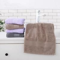 Toalla de microfibra para baño, 100% de algodón Toalla de baño, color rosa, gris, caqui y morado, regalo suave, superabsorbente, 35x75cm - details 4